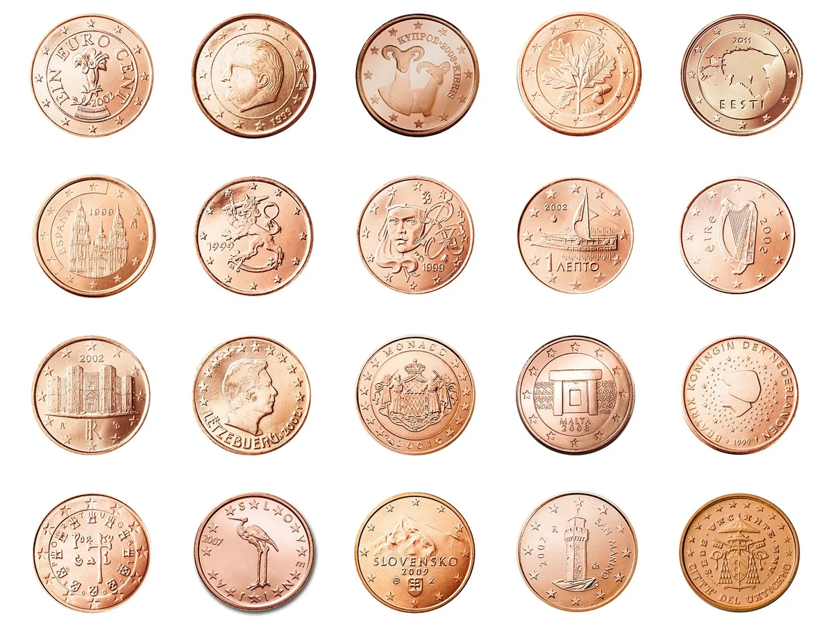 Les pièces que vous pouvez trouver dans votre porte-monnaie